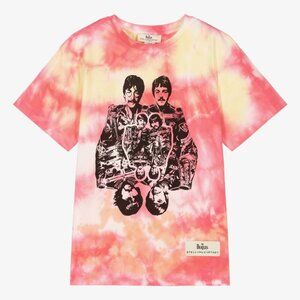 NWT Stella McCartney Kids Beatles Get Back Tie-Dye Short Sleeve Tee Shirt